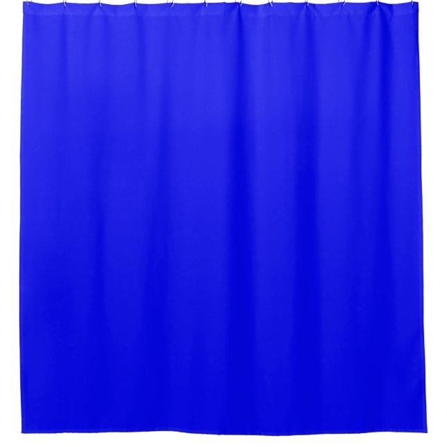 Peacock Royal Blue Shower Curtain (Front)