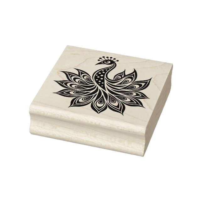 Peacock Rubber Stamp (Stamp)