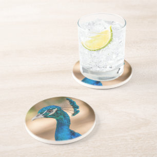 Peacock Sandstone Coaster