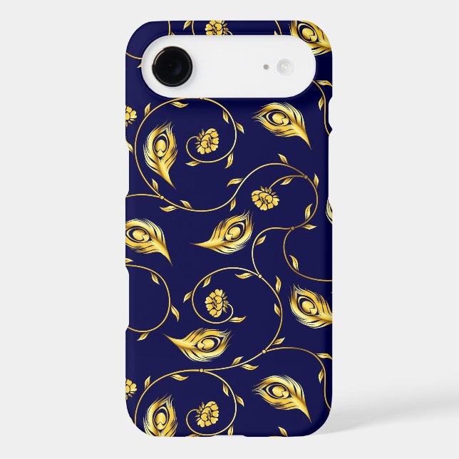 Peacock Sari Pattern Case-Mate iPhone Case (Back)