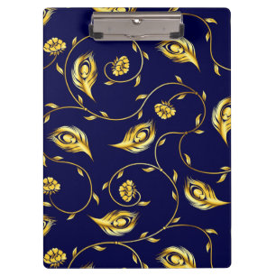 Peacock Sari Pattern Clipboard