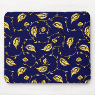 Peacock Sari Pattern Mouse Mat