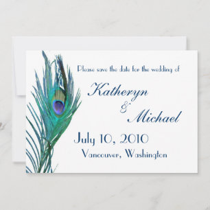 Peacock Save the Date Announcement