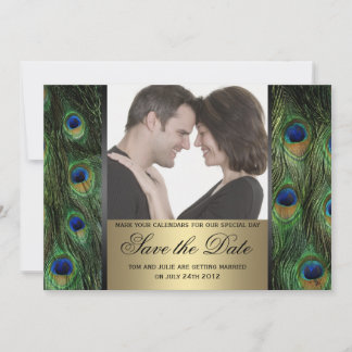 Peacock Save the Date Photo