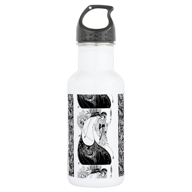 Peacock Skirt Beardsley Art Nouveau 532 Ml Water Bottle (Front)