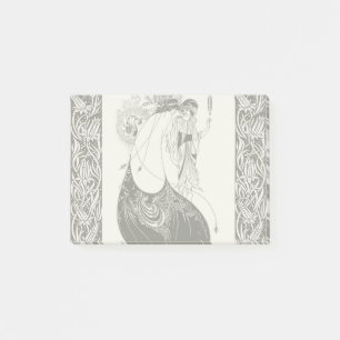Peacock Skirt Beardsley Art Nouveau Post-it Notes