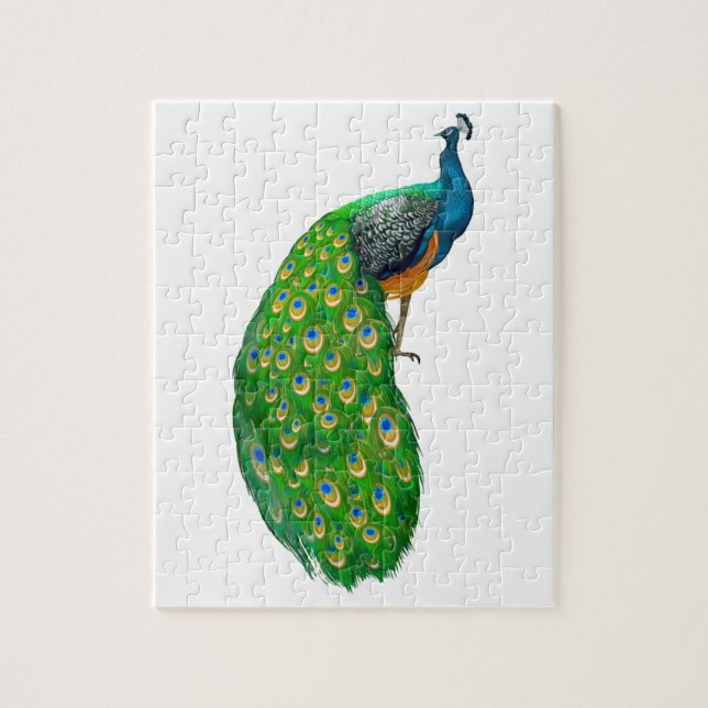 Peacock  Small Jigsaw Puzzle (Vertical)