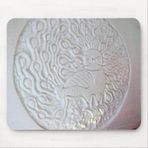 Peacock Snow Sculpture, Hotel de Glace, Quebec Mouse Mat