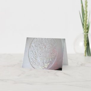 Peacock Snow Sculpture, Hotel de Glace, Quebec Thank You Card