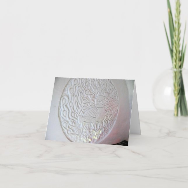 Peacock Snow Sculpture, Hotel de Glace, Quebec Thank You Card (Front)