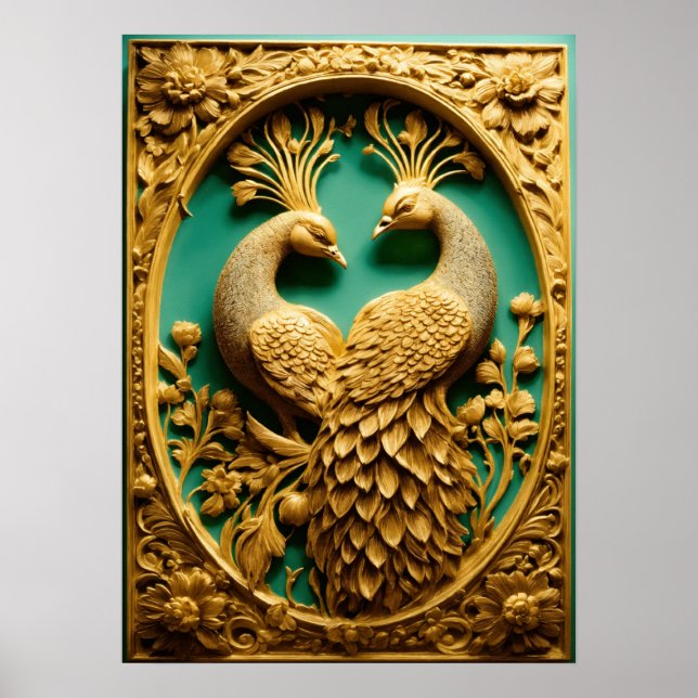 Peacock Splendour - Bring Nature Indoors Poster (Front)