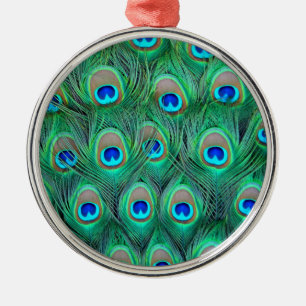 Peacock Splendour Metal Tree Decoration