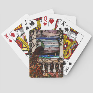 Peacock Stained Glass Playing Cards