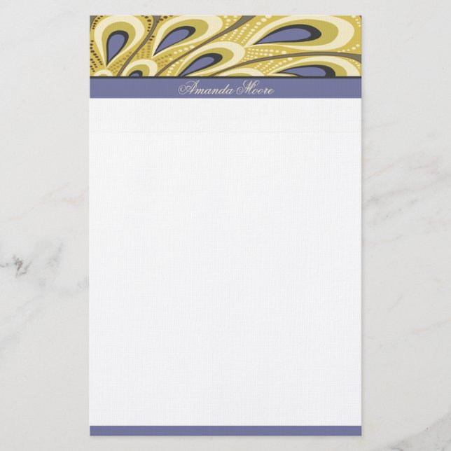 Peacock Stationary Stationery (Front)