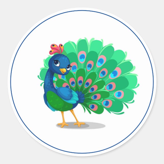 Peacock Stickers (Front)
