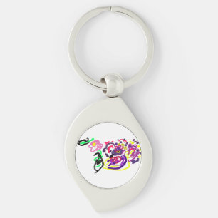 Peacock style key ring