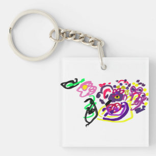 Peacock style key ring