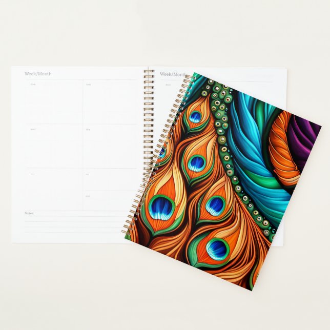 Peacock Swirl Planner (Display)