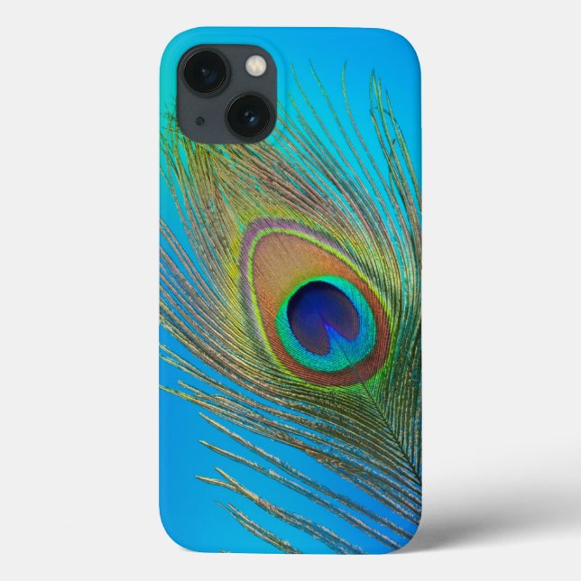 Peacock Tail Feather Case-Mate iPhone Case (Back)