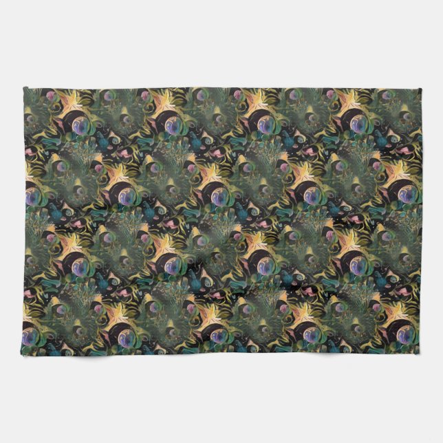 Peacock Tea Towel (Horizontal)