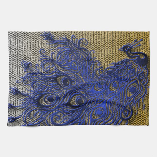 Peacock Tea Towel (Horizontal)