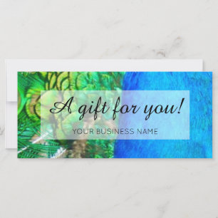 Peacock theme business promotional