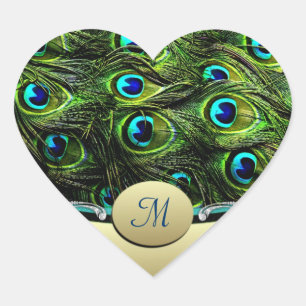 Peacock Theme Wedding Envelope Seals