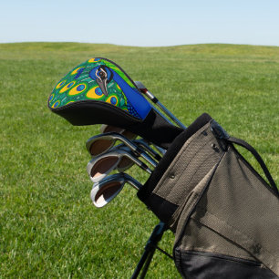 Peacock Themed Golf Driver Cover