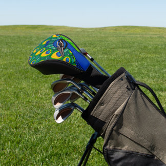 Peacock Themed Golf Driver Cover