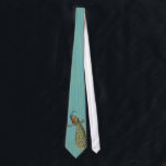 Peacock Tie For Weddings and Special Occasions<br><div class="desc">Any Tie that isn't printed front and back can be customised by you to have the print on the back side too.  Just click customise more and select all and copy and then select the back side and paste.</div>
