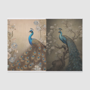 Peacock Tissue Page Tissue Paper