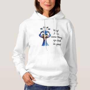 Peacock to Improve Humour Hoodie