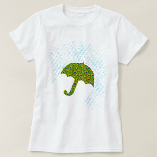 Peacock Umbrella Bridal Shower T-shirts