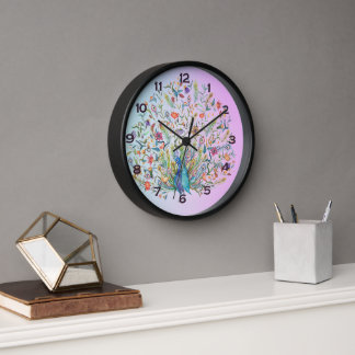 Peacock Wall Clock