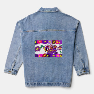 Peacock warm denim jacket