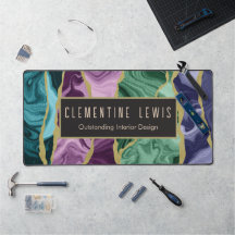 Peacock Watercolour Agate Customisable