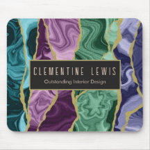 Peacock Watercolour Agate V1 Customisable