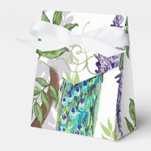 Peacock Wedding Favour Box
