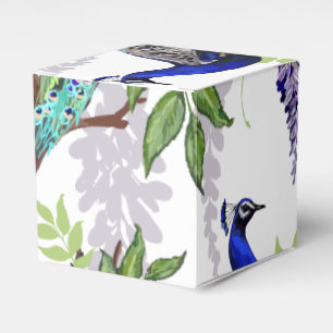 Peacock Wedding Favour Box