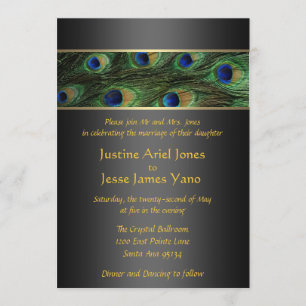 Peacock Wedding Invitation