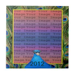 Peacock Wedding Tile