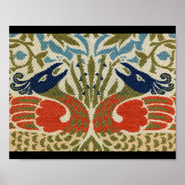 Peacock, William Morris Poster (Front)