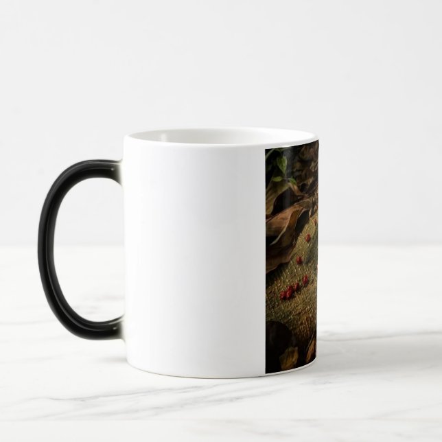 Peacock wings d design Cup&Mug Magic Mug (Left)