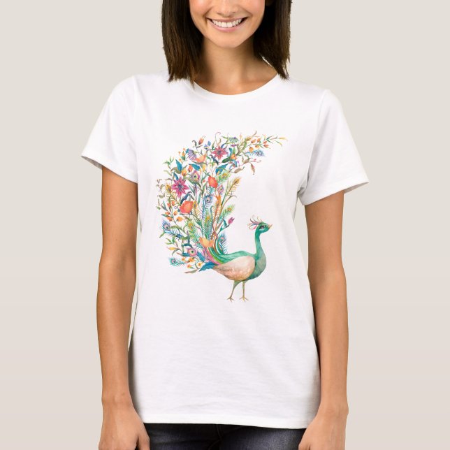 Peacock Women's T-Shirt (Front)