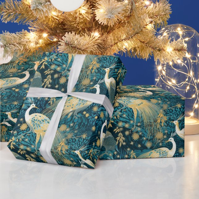 Peacock Wrapping Paper Woodland Animals (Holidays)