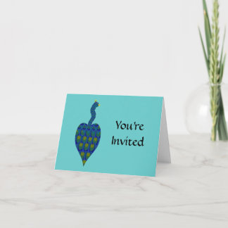 Peacock, You'reInvited Invitation
