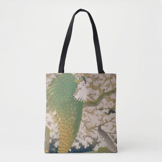 Peacocks and Cherry Tree (1925) Tote Bag (Front)