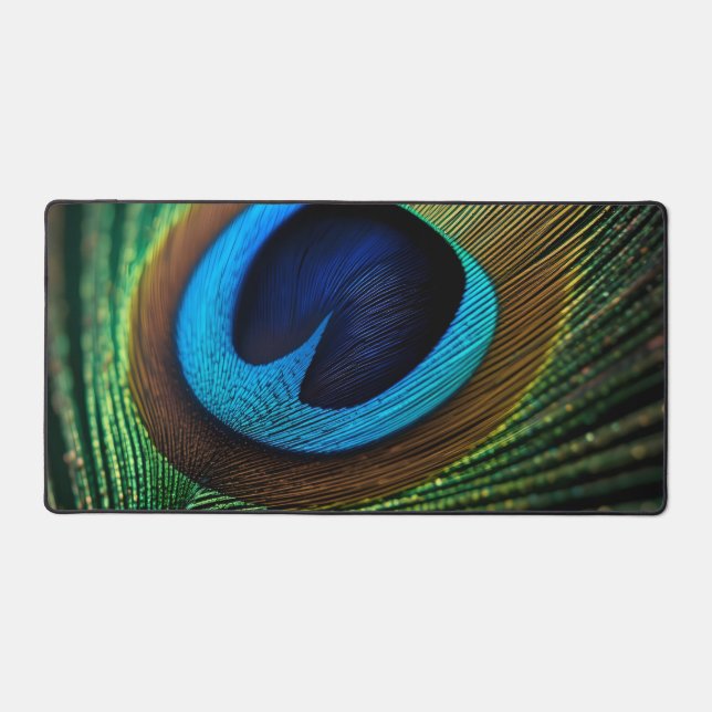 Peacock's Jewel Desk Mat (Front)