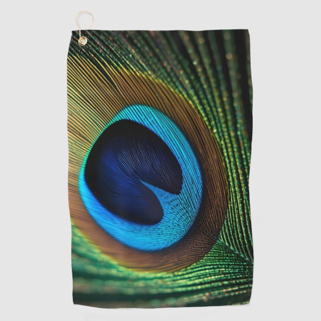 Peacock's Jewel Golf Towel (Front)