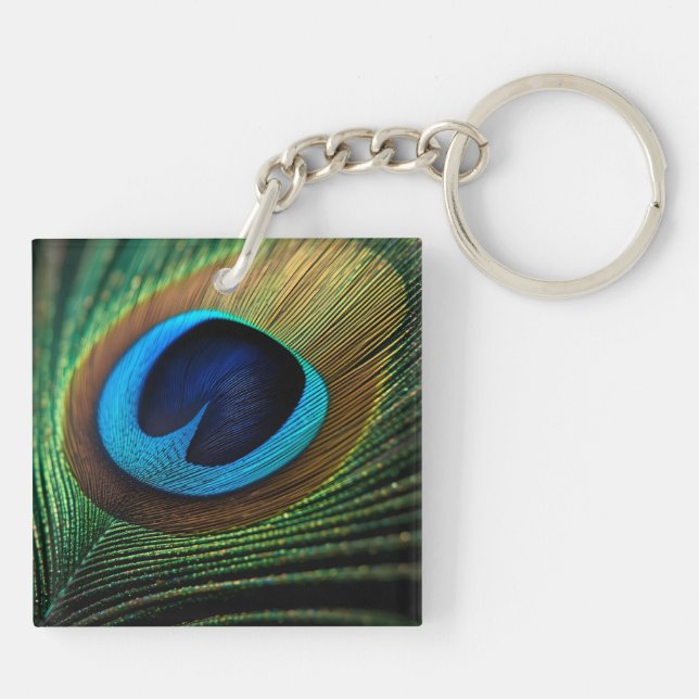 Peacock's Jewel Key Ring (Back)